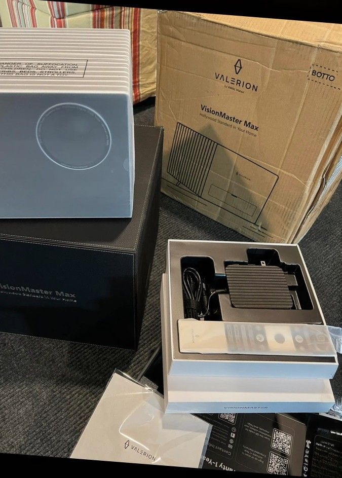 On Hand No Need For Wait Valerion VisionMaster Max 4K RGB Triple Laser Projector, Home Cinema, Games, Sports, Large Tv, On Hand,2 Years Warranty