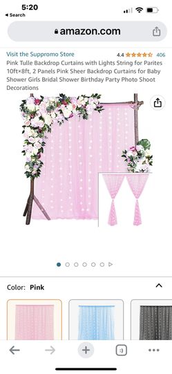 Pink Backdrop For Parties