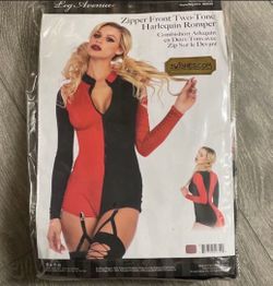 Harlequin Romper Womens Costume Size L Used Once Like New