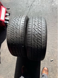 2 tires 205-45-17 Bridgestone run flat $95 For Both Mounted and Balanced