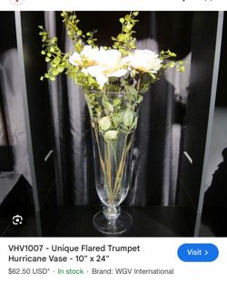 24 inch wedding flower vases $100