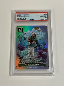 2025 Donruss De'Von Achane Downtown #10 PSA 10