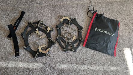 Cimkiz ice cleats / snow traction cleats with carry bag
