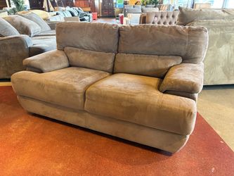 Sturdy Plush Tan 67″ Loveseat
