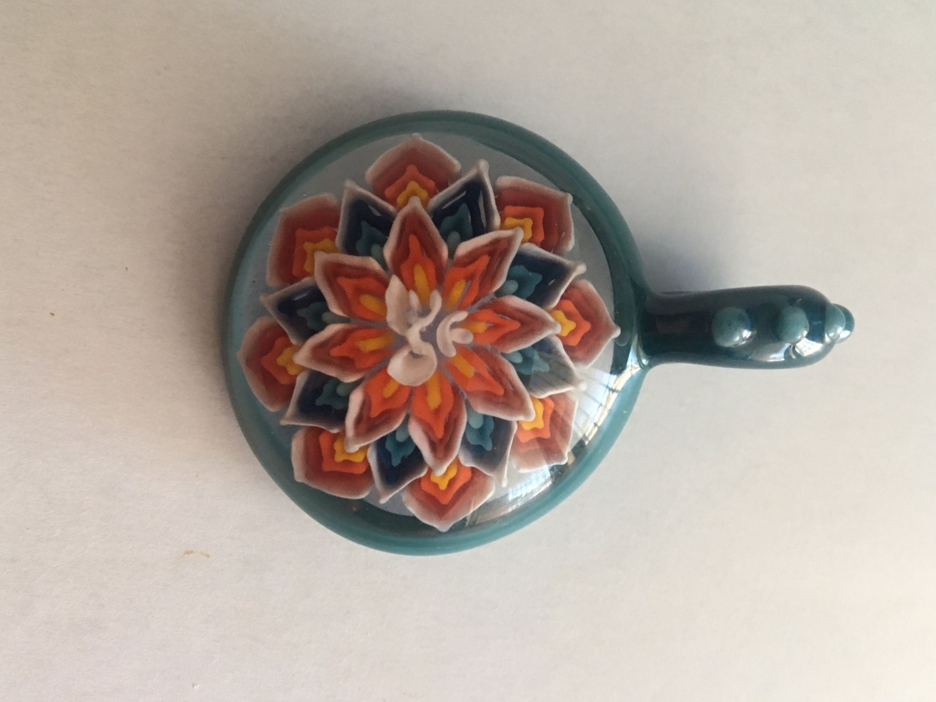Steve H Glass Pendant “OHM” first writing