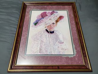 Framed Print of a Victorian Lady - "Through God's Grace" by Bettie Hebert-Felder