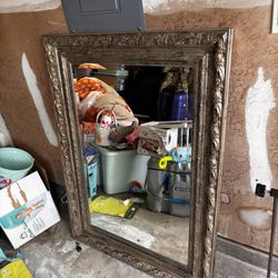 Gold trim Mirror