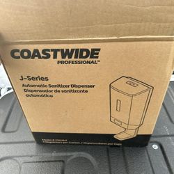 New Set of 4, COASTWIDE J-Series Automatic Wall-Mounted Hand Sanitizer Dispenser White