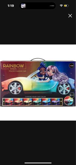 Rainbow High color changing car