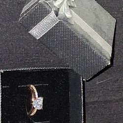 Heart Encrusted Diamond Ring