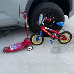 Paw Patrol Bike And Radio Flyer Scooter