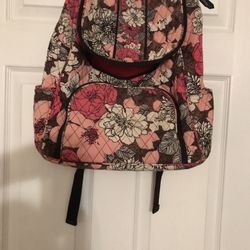 VERA BRADLEY BACKPACK .  FULL SIZE.  USED BUT IN GREAT SHAPE.
