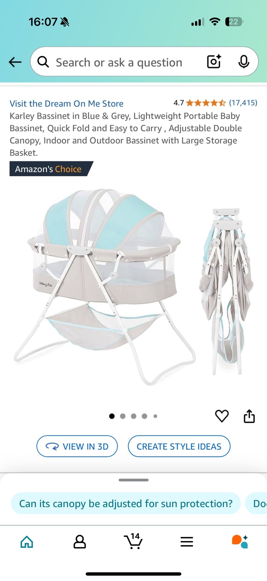 Travel Baby Bed
