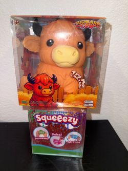 Highland Cow Squeeze Toy & Squeezy Sensory Toy