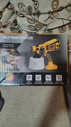 Corded HVLP Paint Sprayer with 4 Sizes Copper Nozzles,