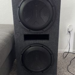 Kenwood dual 12” subwoofer setup