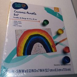 New In Plastic 4 Clean Canvases 5x7  Art Supplies Plain Canvas 