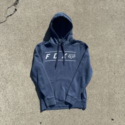 FOX RACING MENS ABSOLUTE PULLOVER FLEECE  HOODIE HEAVYWEIGHT COMFORT DEEP COBOLT SIZE S