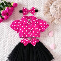 Minnie Mouse Skirt Set 25.00
