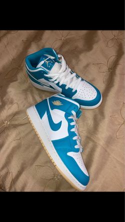 Jordan 1 Mid GS Turquoise / Yellow - Size 6.5