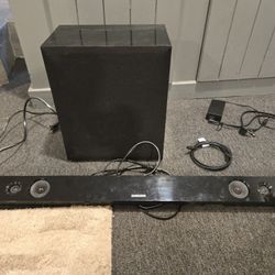 Samsung Soundbar And Subwoofer
