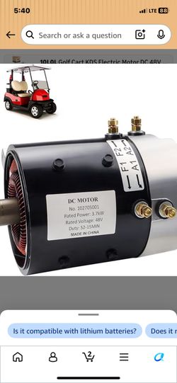 48 volt motor for club car