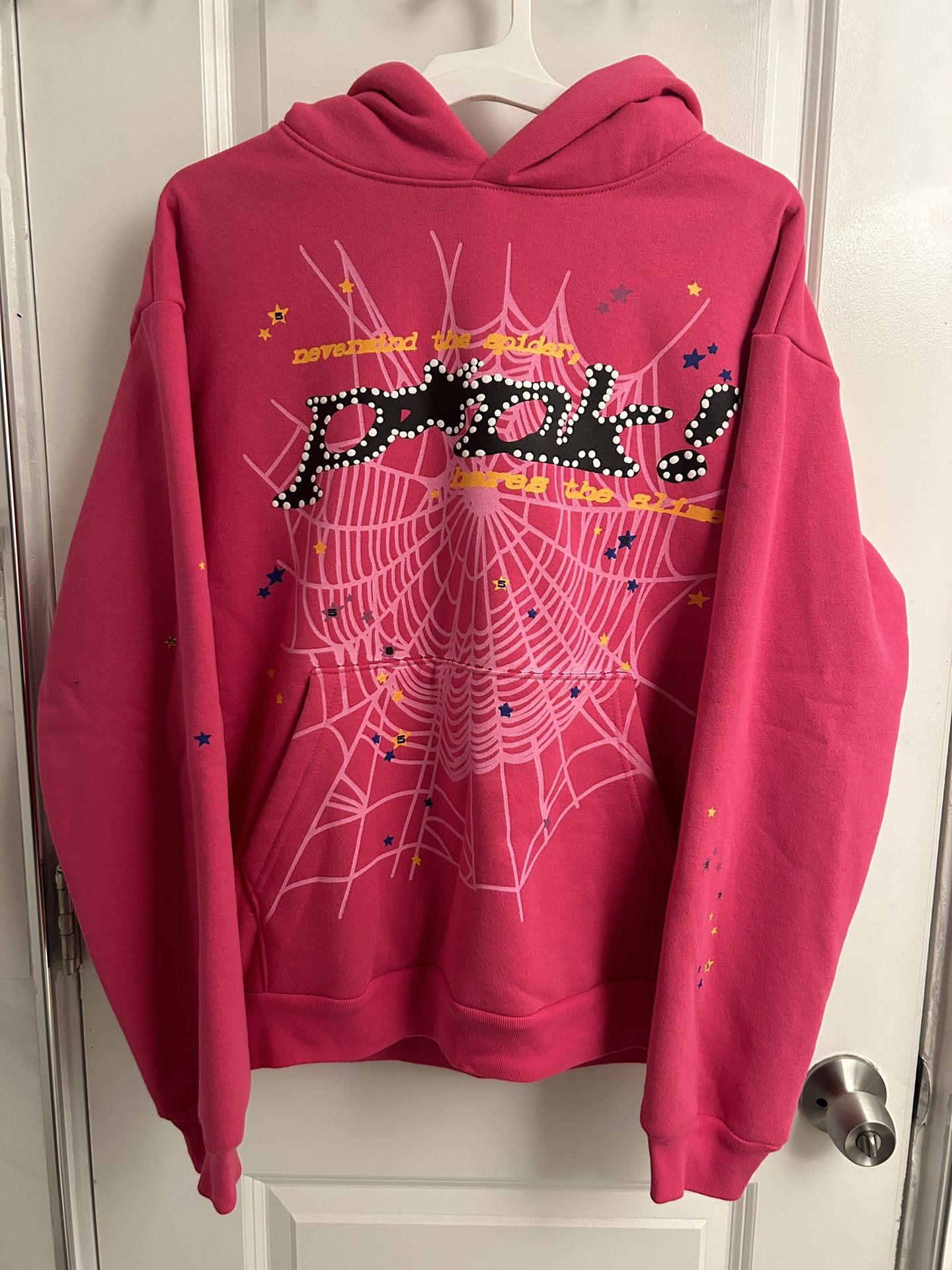 Sp5der Pink Hoodie