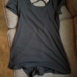 Black Shorts Romper Size XL