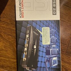 4 Port USB KVM Switch With 4 Set Cables