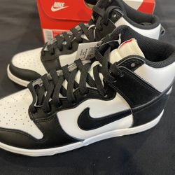 Nike Women’s Dunk High Black White Size 7.5 Women’s Brand New 