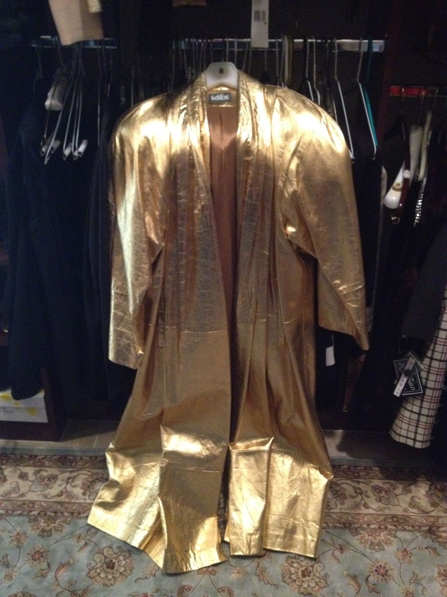 Gold Leather Coat