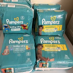 Pamper Diapers Size 3  ,