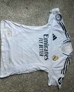 Real Madrid 24/25 home kit with Mbappe 9