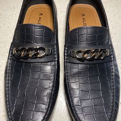 Leather Croc Printed Shoes