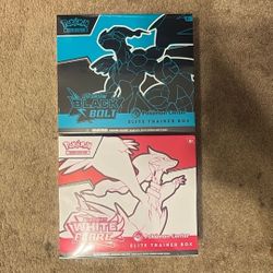 Black Bolt and White Flare Pokemon Center Elite Trainer Box