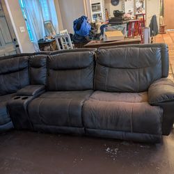 Faux Leather sectional free