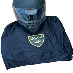 GDM DK-140 Full Face Motorcycle Helmet Matte Black Large