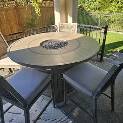 Gas Fire Pit With Table