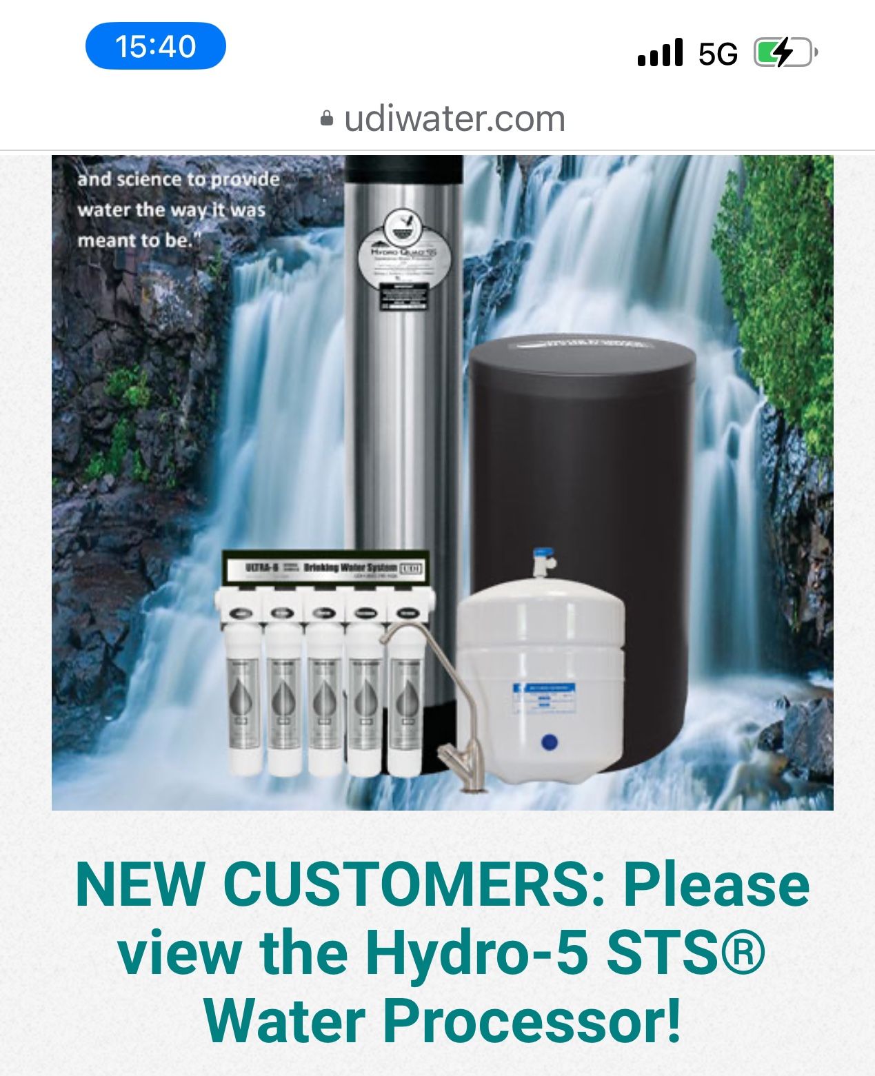 The HYDRO QUAD®SS water processor
