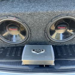 2 - 500w 12’ Quinn Acoustics Subwoofer & 1500w Boss Amp 