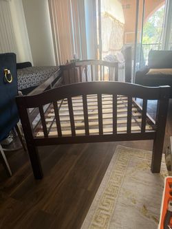 Dark Wood Bed Frame