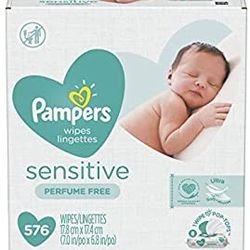Pampers Baby Diaper Wipes Sensitive 9X Refill, 1152 Count 
