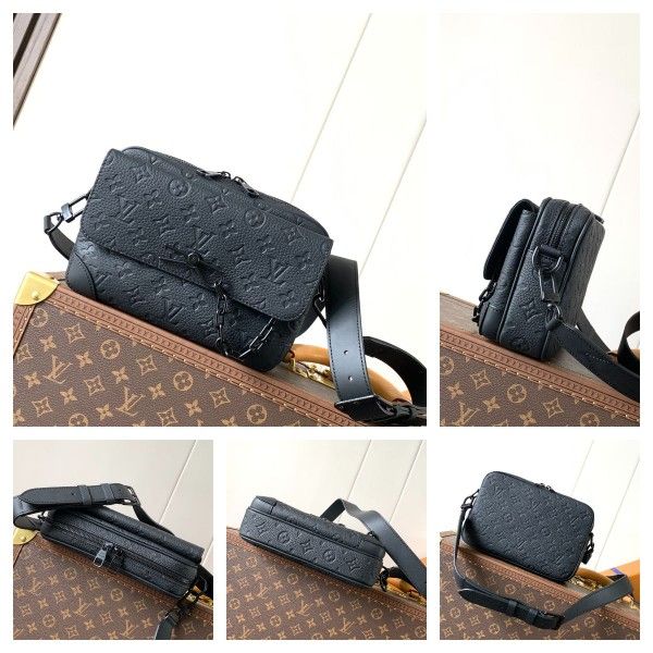 Taurillon Monogram Steamer Wearable Wallet Black size:24x17x5cm