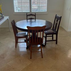Antique Vintage Table And Chairs