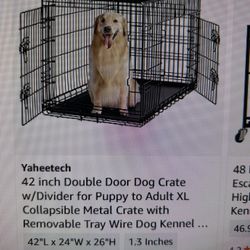 Large Sturdy Collapsible  Dog Crate.  