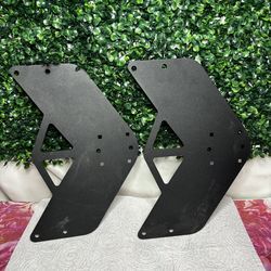 Fuel Door Hinge Mount Bracket Kit 2 Set Stainless Steel Replacement for JK JL