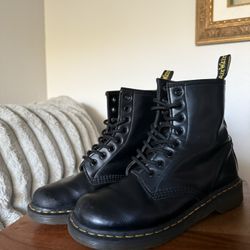 Doc Martens Air Cushioned Sole Black Boots