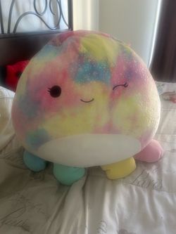 Giant octopus colorful glittery squishmellow