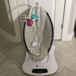 Mamaroo Multi-Motion Baby Swing, Bluetooth Enabled with 5 Unique Motions, Grey