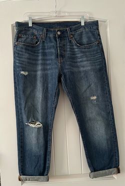 Levi's Distressed Boyfriend Medium Wash Jeans